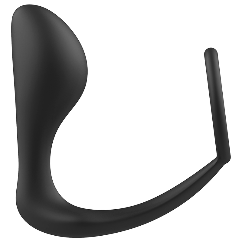 ADDICTED TOYS - ANAALPLUG MET ZWARTE SILICONEN RING