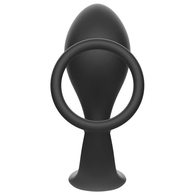 ADDICTED TOYS - ANAALPLUG MET ZWARTE SILICONEN RING