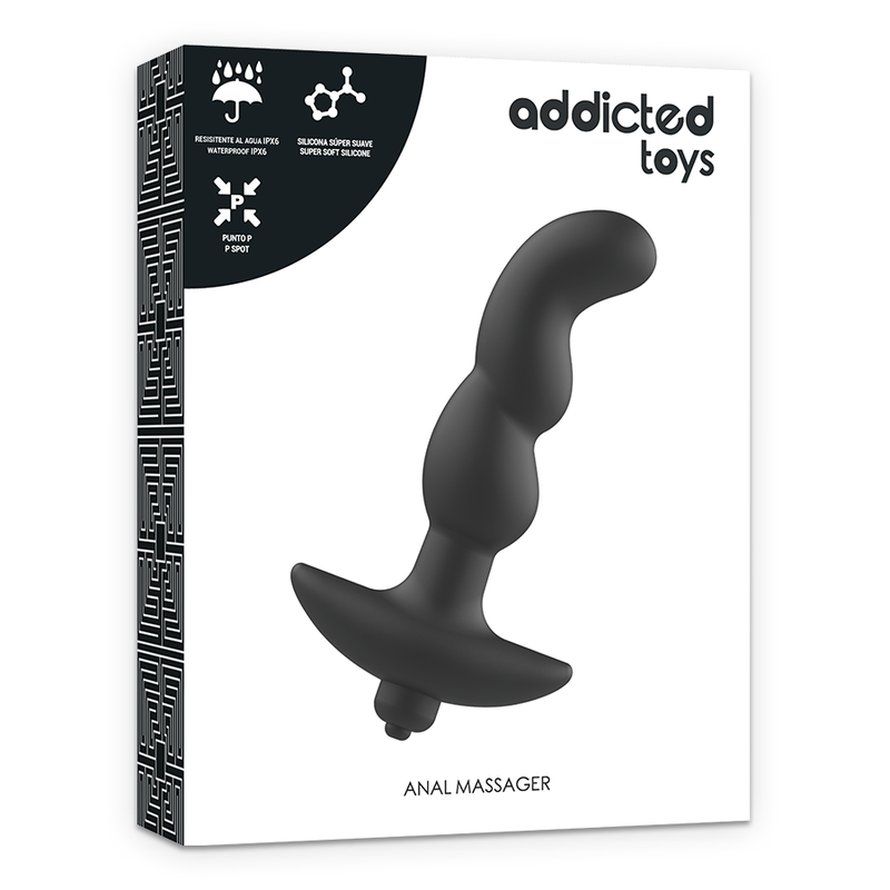 ADDICTED TOYS - ANAAL MASSEUR MET ZWARTE TRILLING MODEL 2