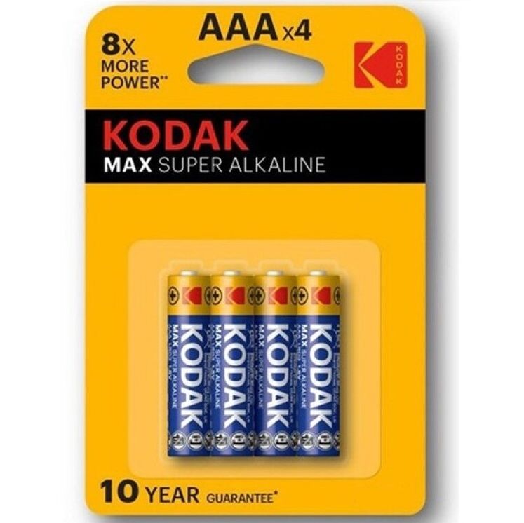 KODAK - MAX SUPER ALKALINE BATTERIJ AAA LR03 BLISTER * 4